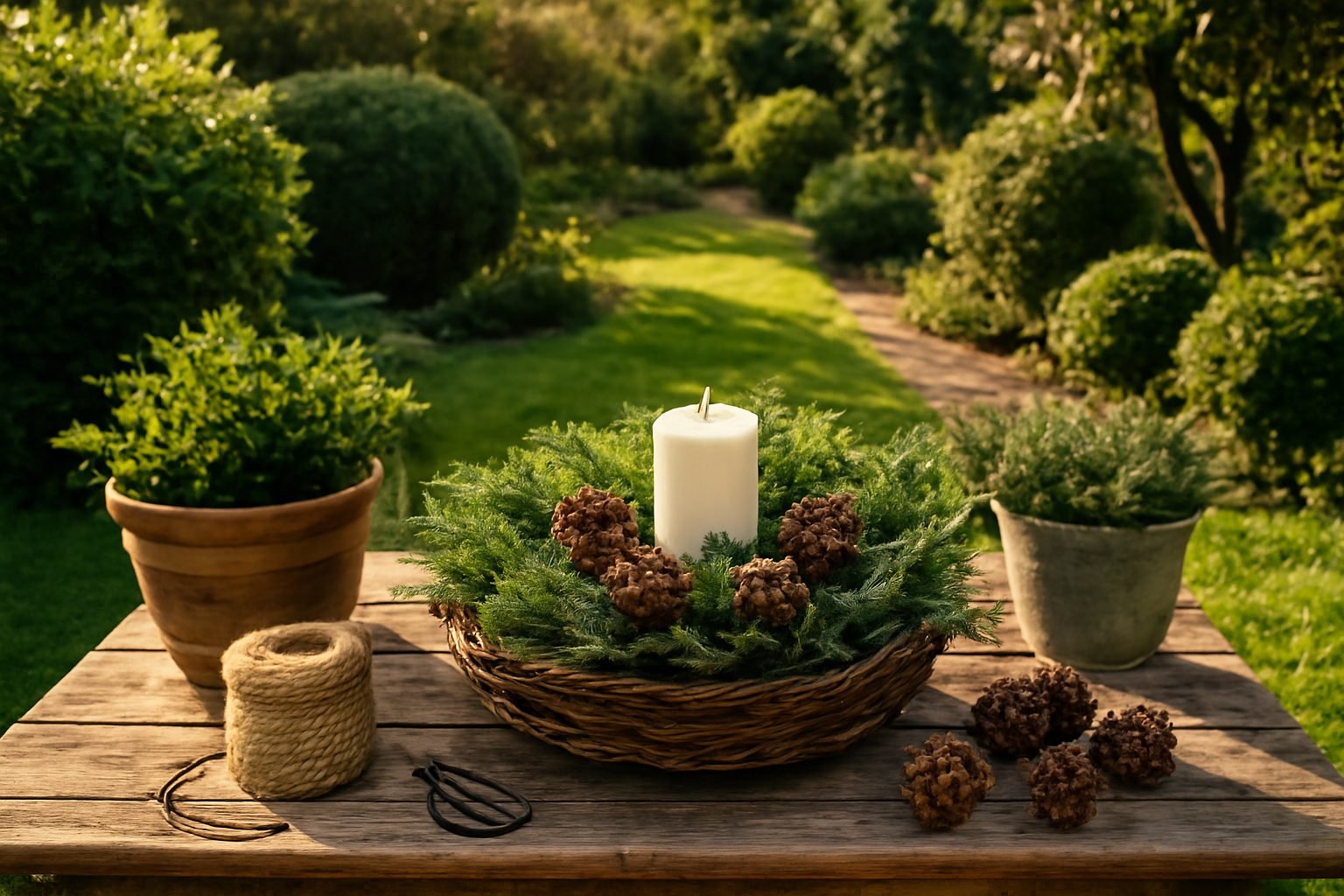 Selbstgemachte Winterdeko für den Garten in 6 Schritten
