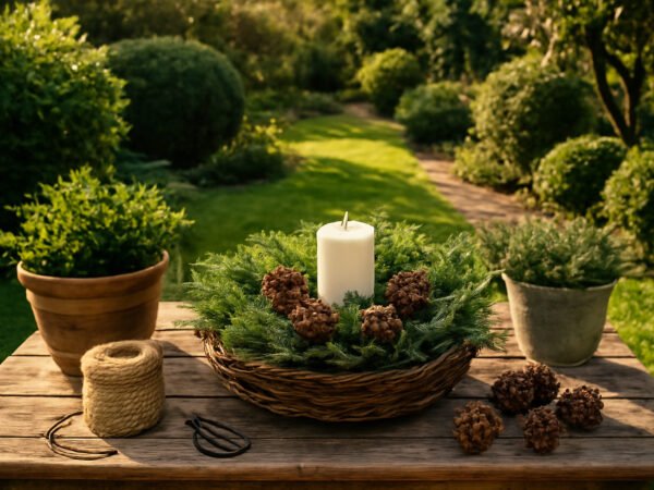 Selbstgemachte Winterdeko für den Garten in 6 Schritten