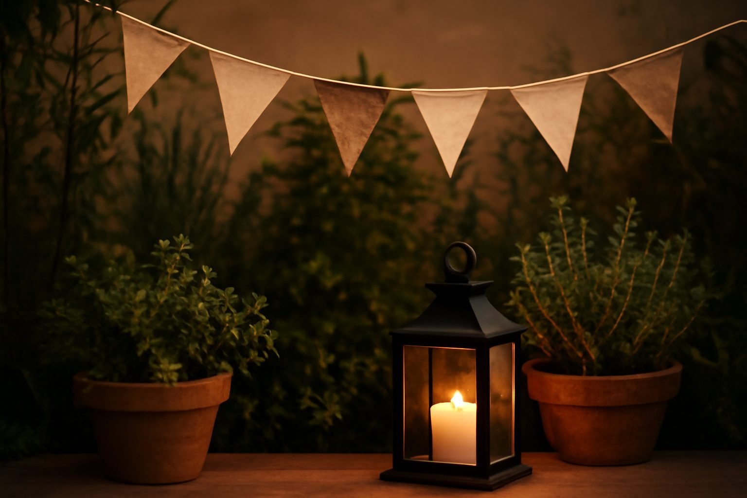 Silvester Deko für den Garten — günstig statt teuer