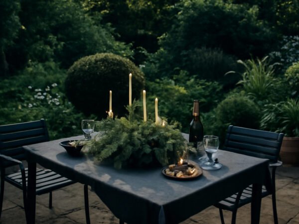 Silvester Tischdekoration für den Garten: was wirklich hilft