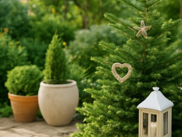 Skandinavische Weihnachtsdeko für draußen wetterfest