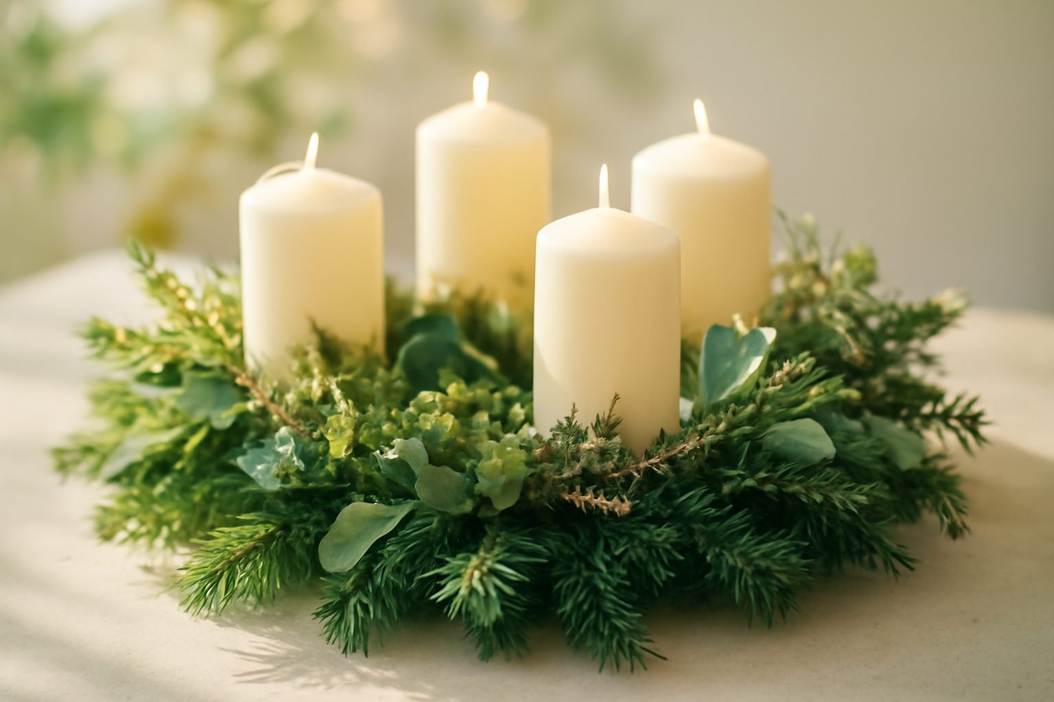 Türkranz für den Advent selber binden ohne Vorkenntnisse