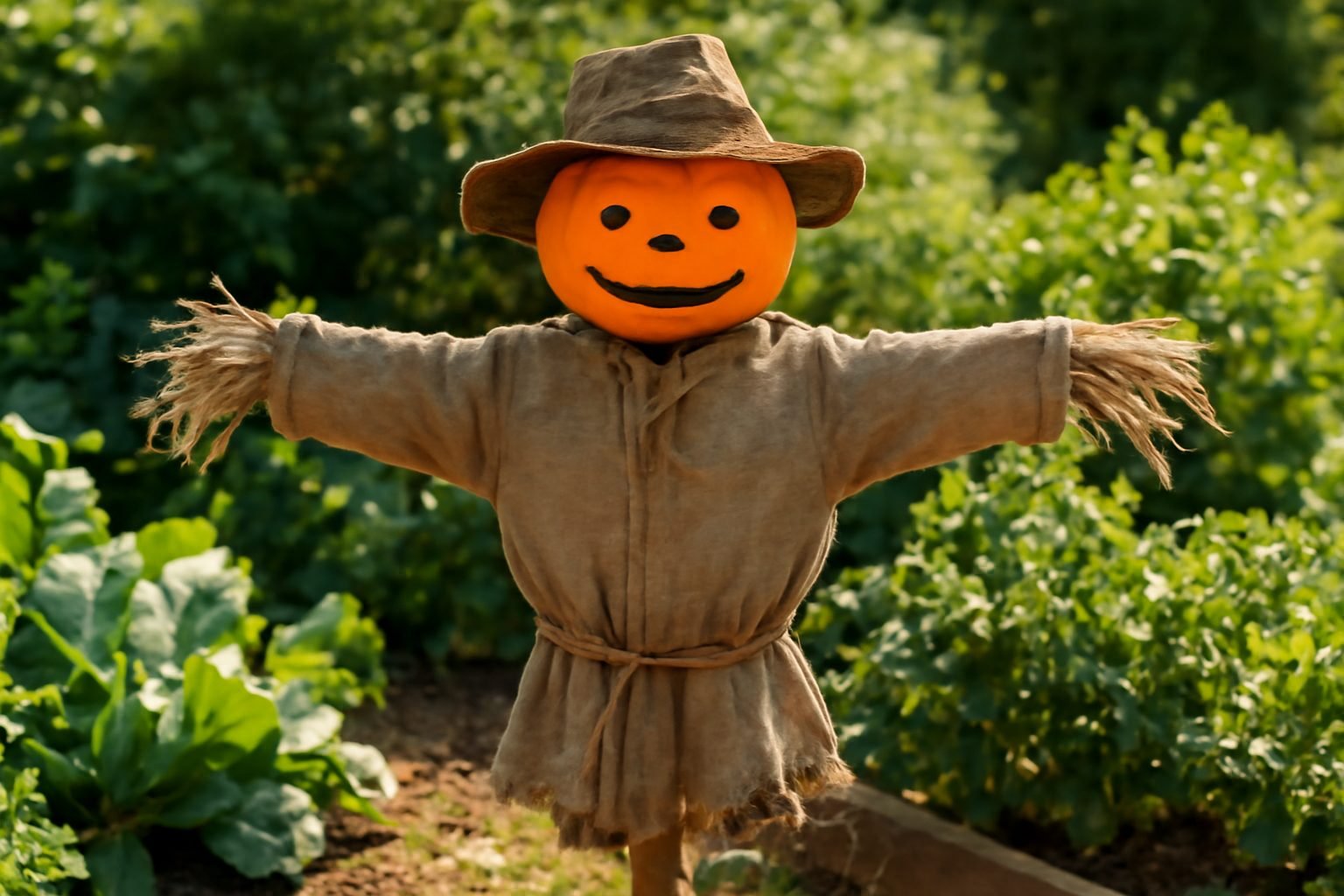 Vogelscheuche für Halloween Umgestalten in 6 Schritten