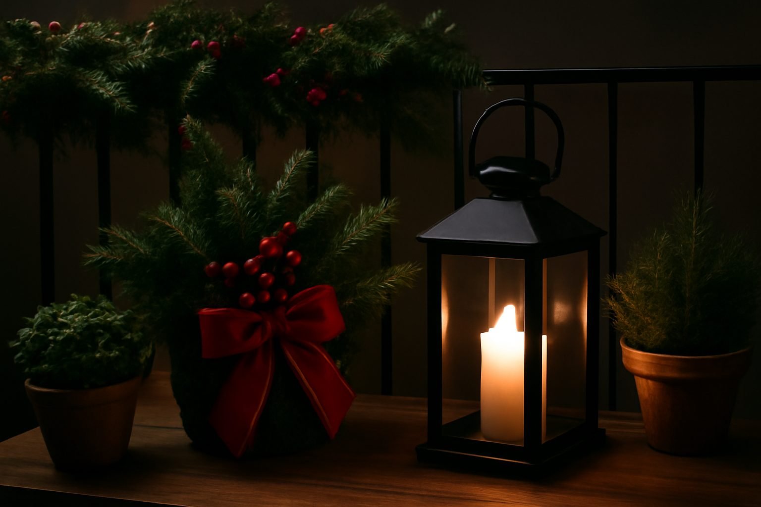 Weihnachtsdeko 2026 Trend für den Balkon