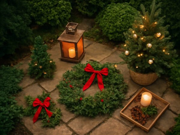 Weihnachtsdeko für draußen Ideen für den Garten