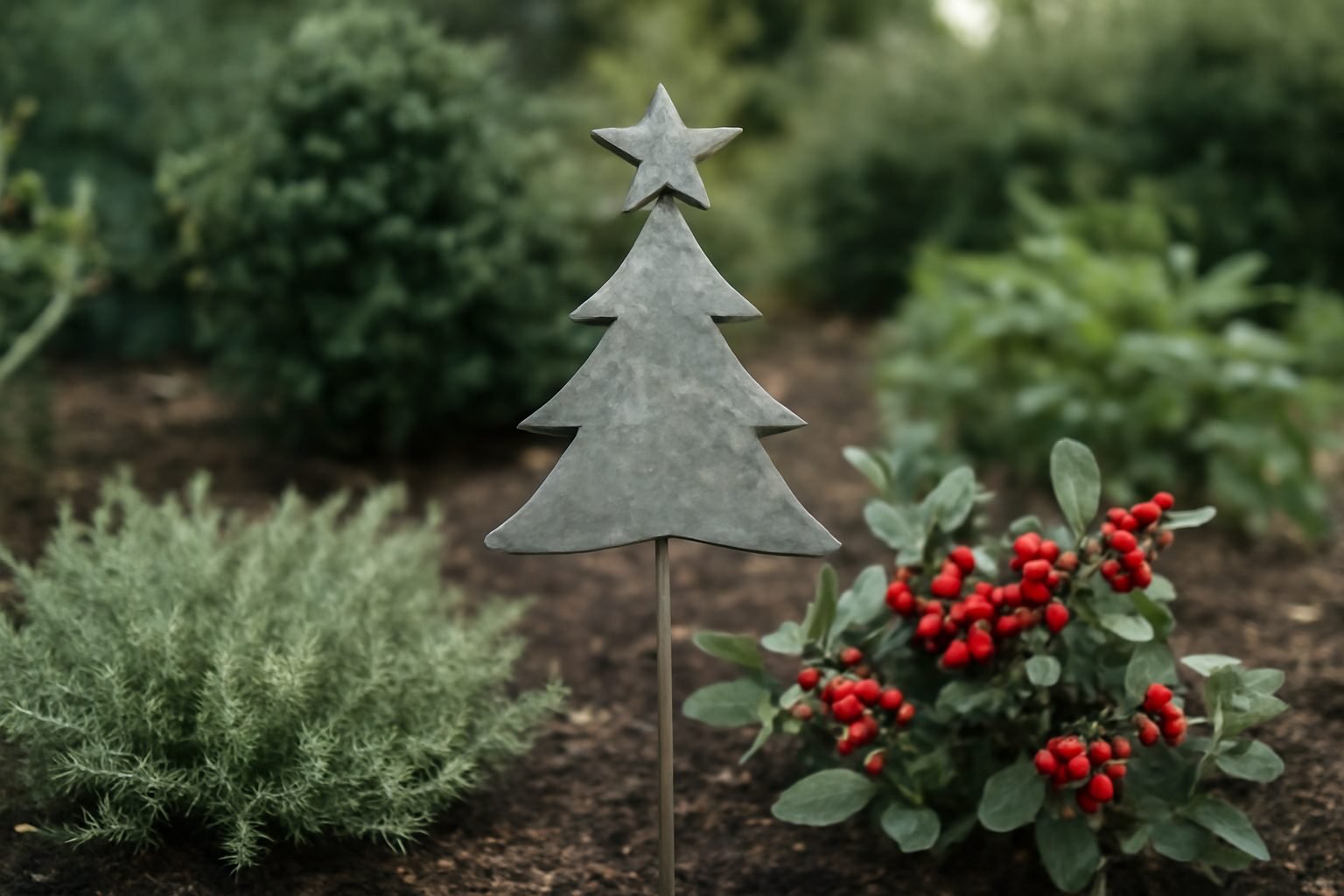Weihnachtsdekoration Ideen für den Garten