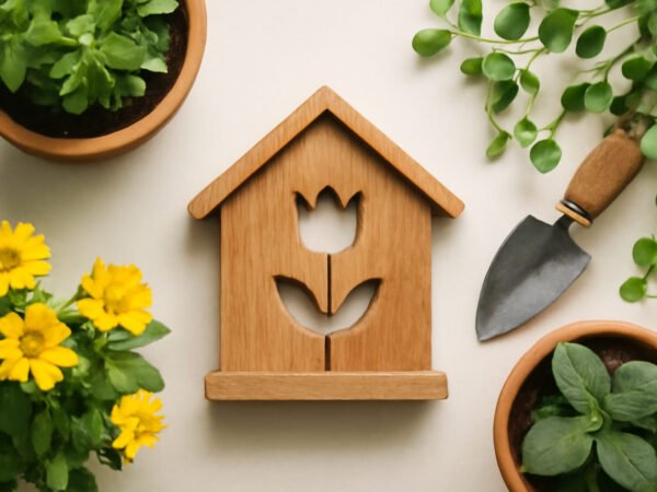 Winterdeko Garten aus Holz — günstig statt teuer