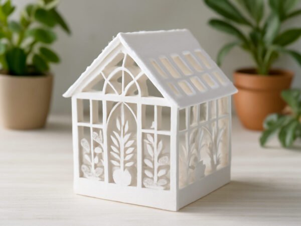 Winterdeko Garten aus Papier — 11 einfache Varianten