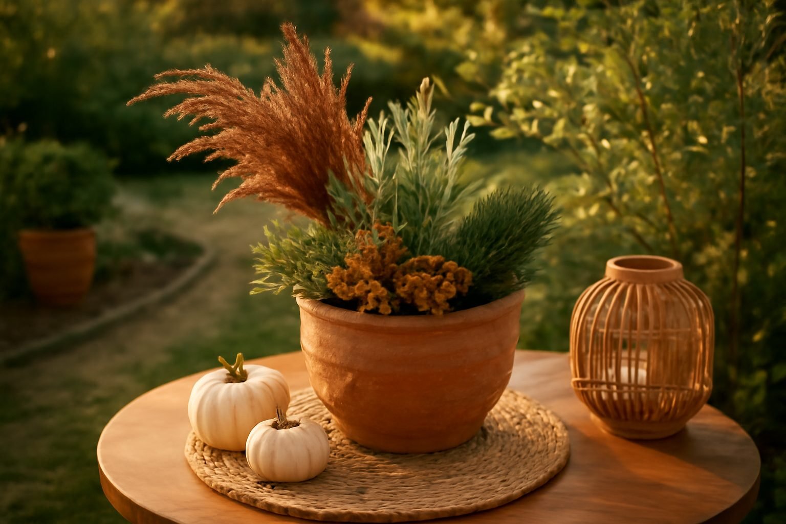 Winterdeko Garten im Boho Stil: was wirklich hilft