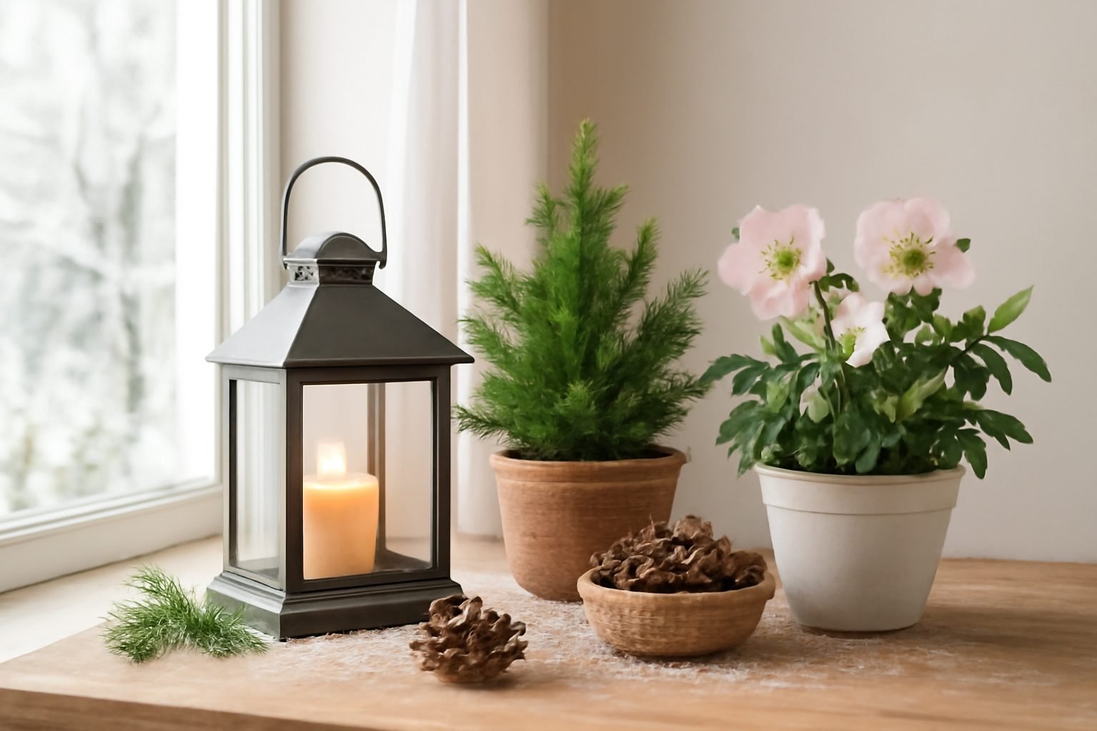Winterdeko Garten Minimalistisch: 14 Ideen für wenig Geld