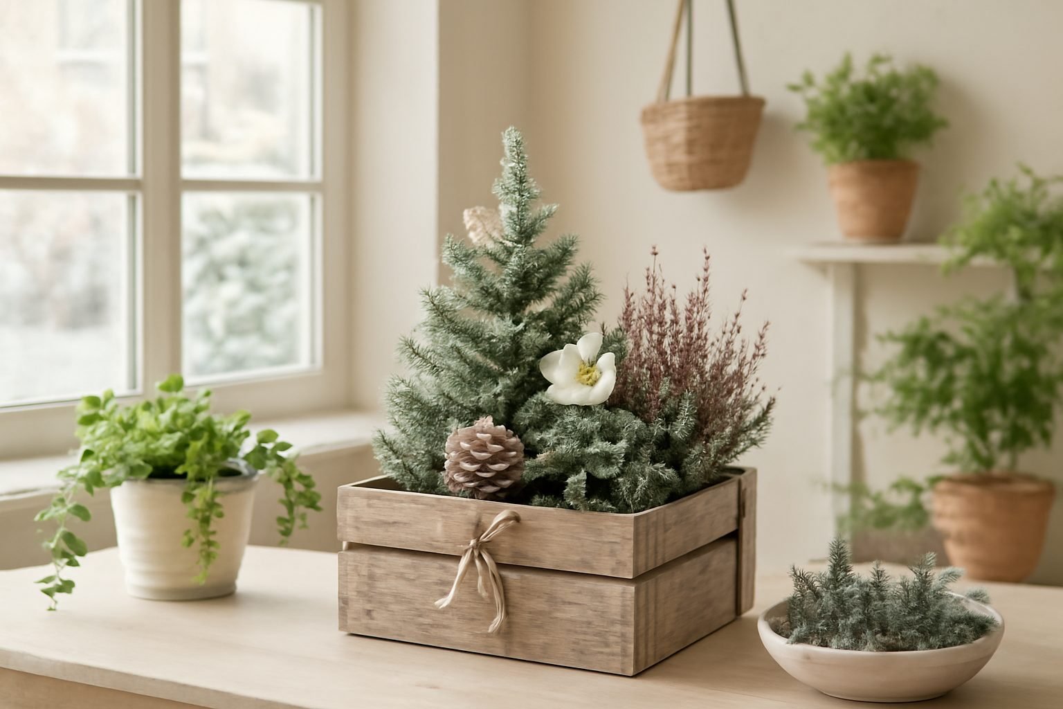 Winterdeko Garten mit Naturmaterialien ohne Vorkenntnisse