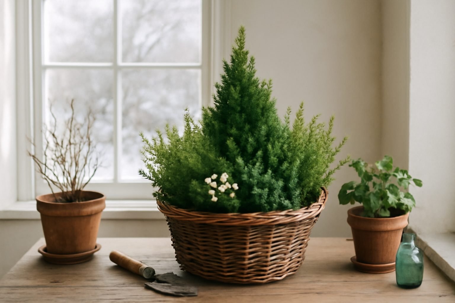 Winterdeko Kindergarten für den Garten