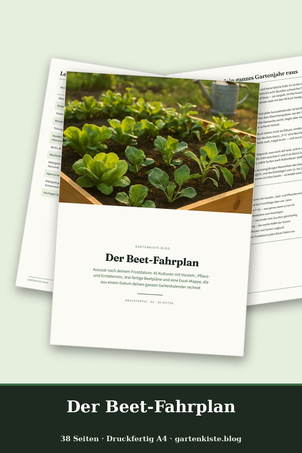 Der Beet-Fahrplan – Vorschau Seite 1